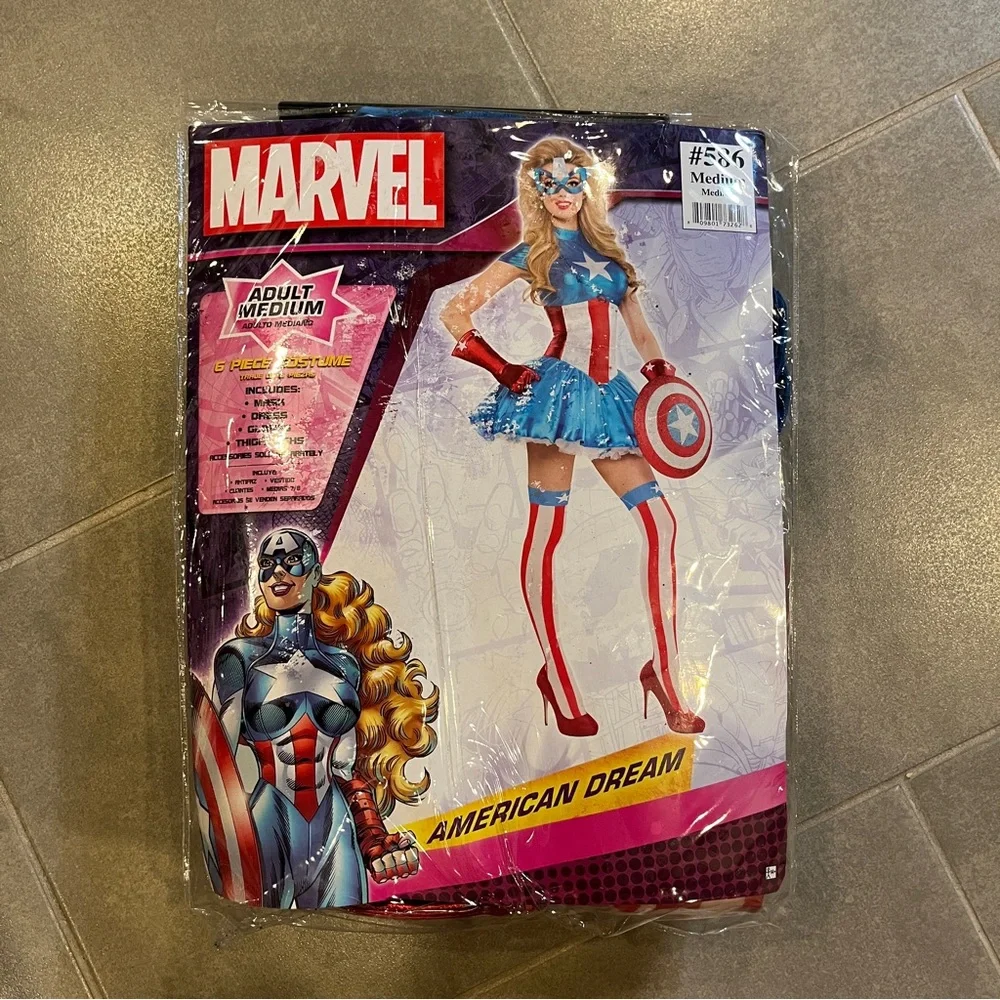 Marvel American Dream Costume - Red, Blue, White - Picture 2 of 3